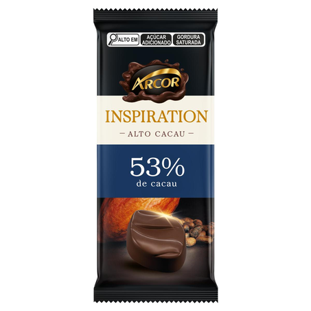Chocolate Arcor 80g - Amargo - 53% Cacau
