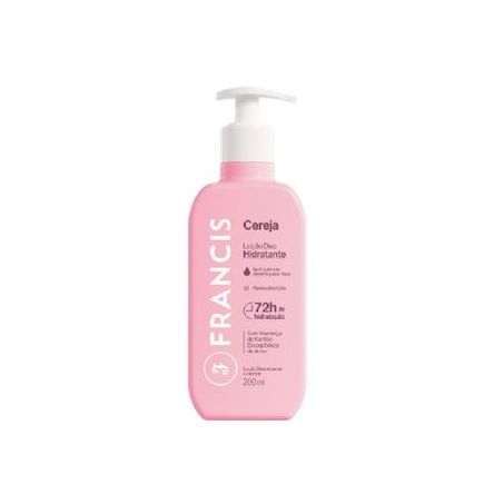 LOCAO FRANCIS 200ML HIDRAT ROSA