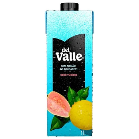NÉCTAR DEL VALLE GOIABA ZERO AD AÇÚCAR 1L