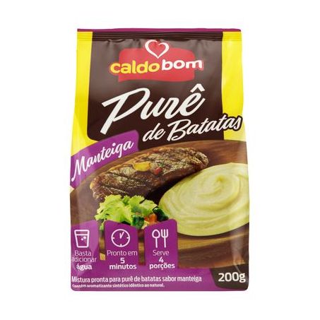 Pure de batata trad c/manteiga caldo bom 200gr