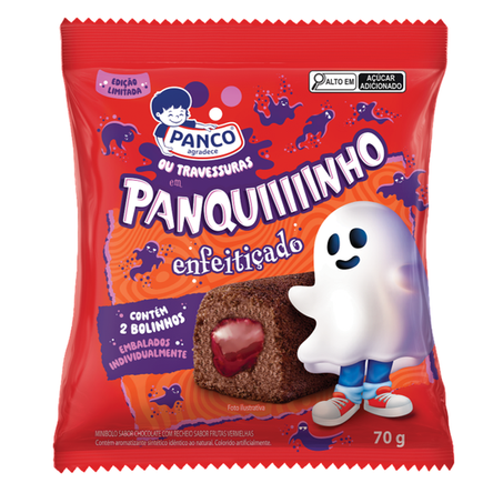 Bolinho Panquinho Enfeitiçado Chocolate e Frutas vermelhas 70g