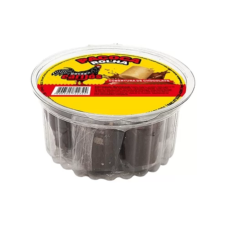 PAÇOCA COM COBERTURA DE CHOCOLATE CARIJÓS
