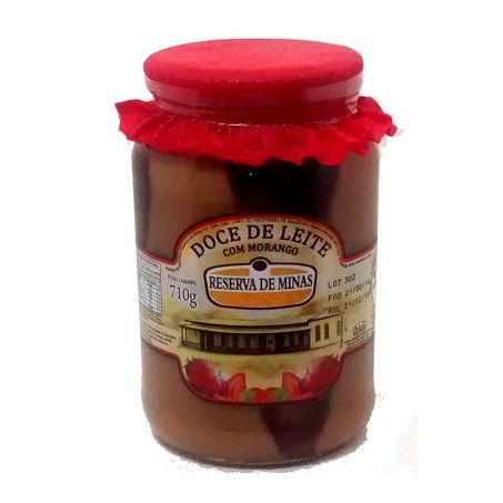 Doce de Leite Reserva de Minas com Morango Vidro 710G