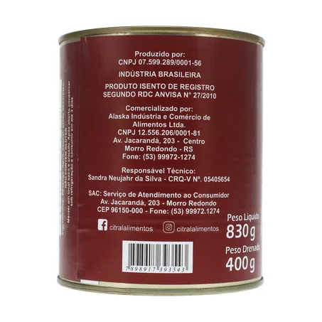 Pessego citral fatias 400g 360-23