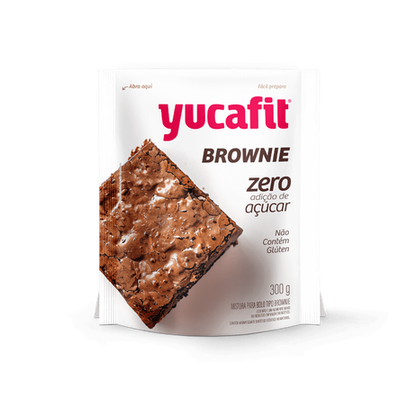 Mistura bolo yucafit zero brownie 400g