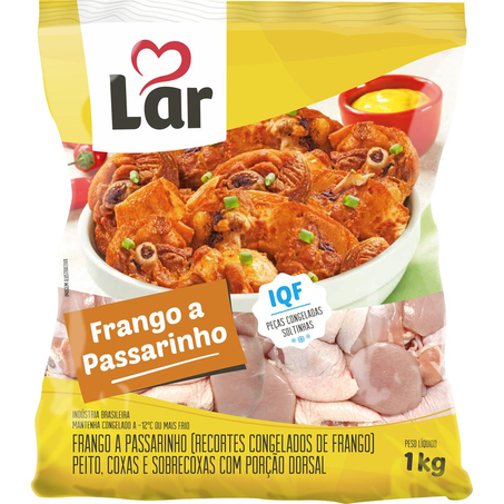 Frango a Passarinho Lar 1kg - Congelado - IQF