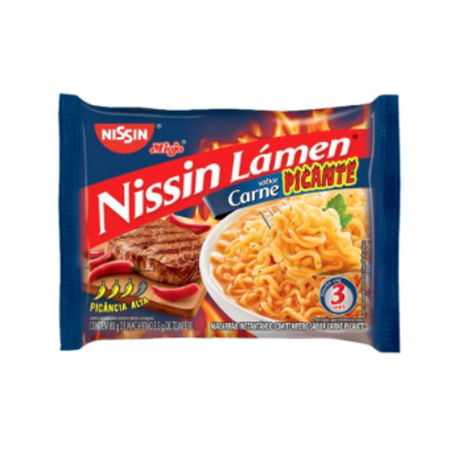 MACARRÃO INSTANTÂNEO NISSIN LÁMEN CARNE PICANTE 85G
