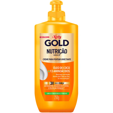 CREME PENTEAR NIELY GOLD NUTRIÇÃO ÓLEO COCO 250G