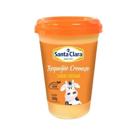 Requeijão santa clara cheddar 180g