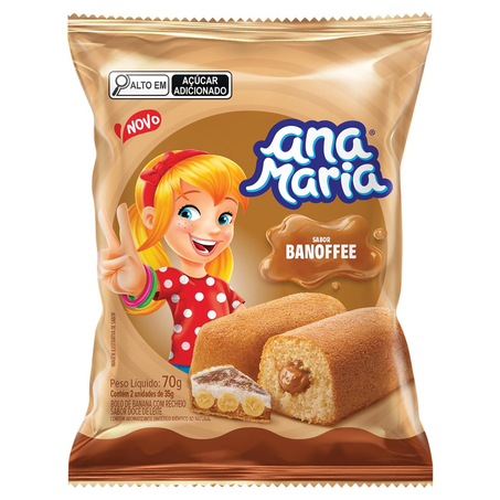 Bolinho Ana Maria 70g - Banoffe