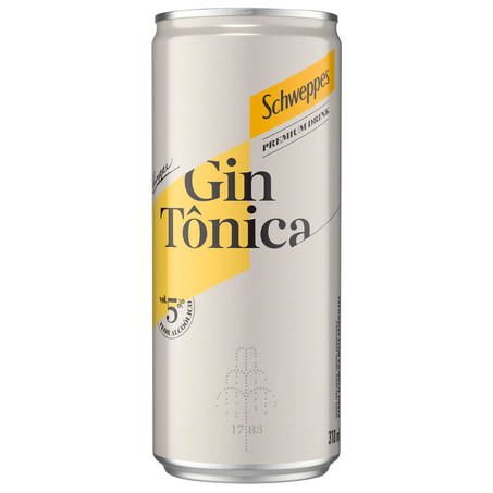 Gin tonica schweppes 310ml lt