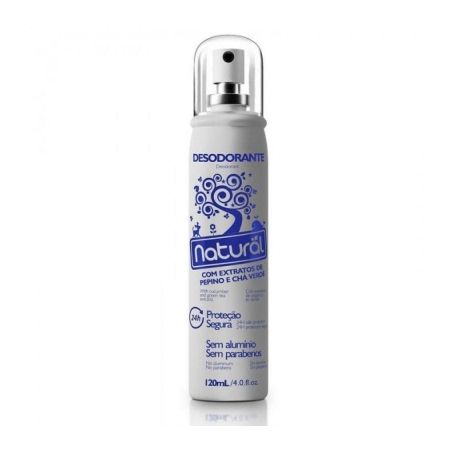 DESODORANTE NATURAL 120ML PEPINO E CHA VERDE
