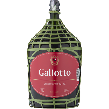 VINHO GALIOTTO 4,6L TINTO SUAVE