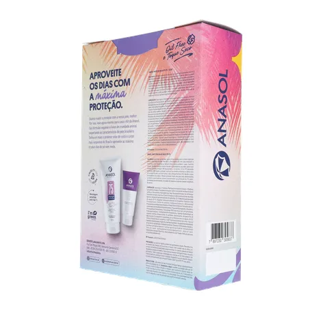 KIT PROTETOR SOLAR ANASOL FPS 75 200G + GRÁTIS PROTETOR SOLAR FACIAL FPS 75 60G 360-22