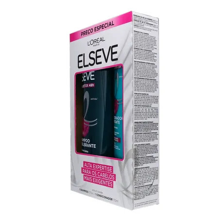 KIT ELSEVE HYDRA DETOX SHAMPOO 375ML + CONDICIONADOR 170ML 360-5