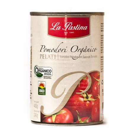 TOMATE PELADO LA PASTINA  400G ORGANICO