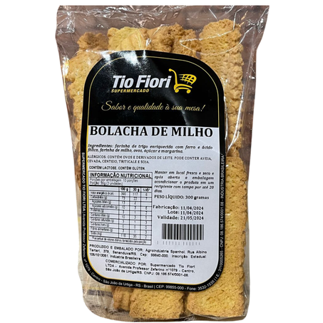 Bolacha especial tio fiori de milho 300g
