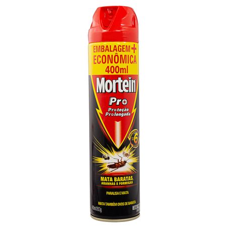 INSETICIDA AEROSSOL MATA BARATAS, ARANHAS E FORMIGAS MORTEIN PRO