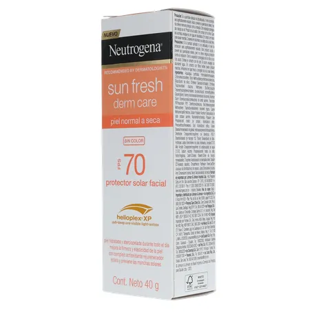 PROTETOR SOLAR FACIAL NEUTROGENA SUN FRESH DERM CARE SEM COR FPS 70 40G 360-22