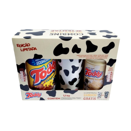Achocolatado Em Pó Toddy Kit Original 800g + Branco 300g + Copo 
 