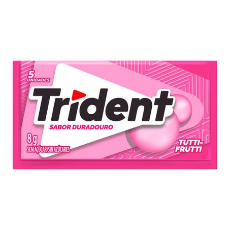 GOMA DE MASCAR TUTTI FRUTTI ZERO AÇÚCAR TRIDENT