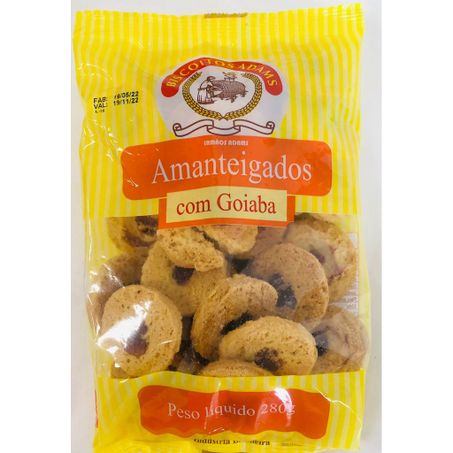 Biscoito adams amanteigado com goiaba 280g