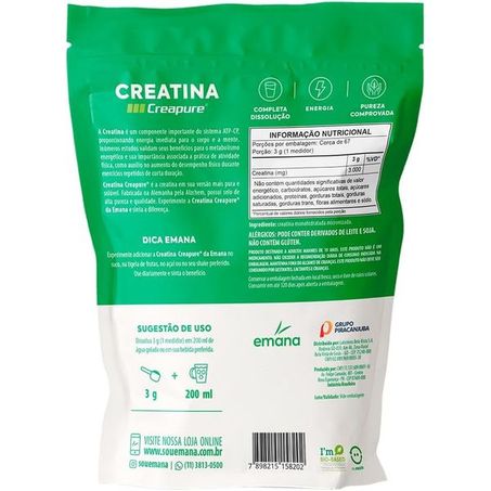 Creatina Creapure Emana 200g 360-1