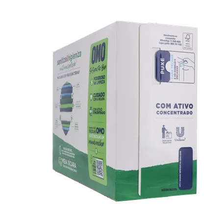 Lava-Roupas Pó Omo  Lavagem Perfeita Sanitiza & Higieniza Caixa 1.6kg 360-25