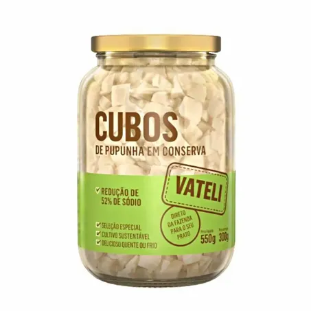 PALMITO PUPUNHA CUBOS 300G - VATELLI