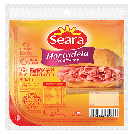 Mortadela seara tradicional fatiada paco
