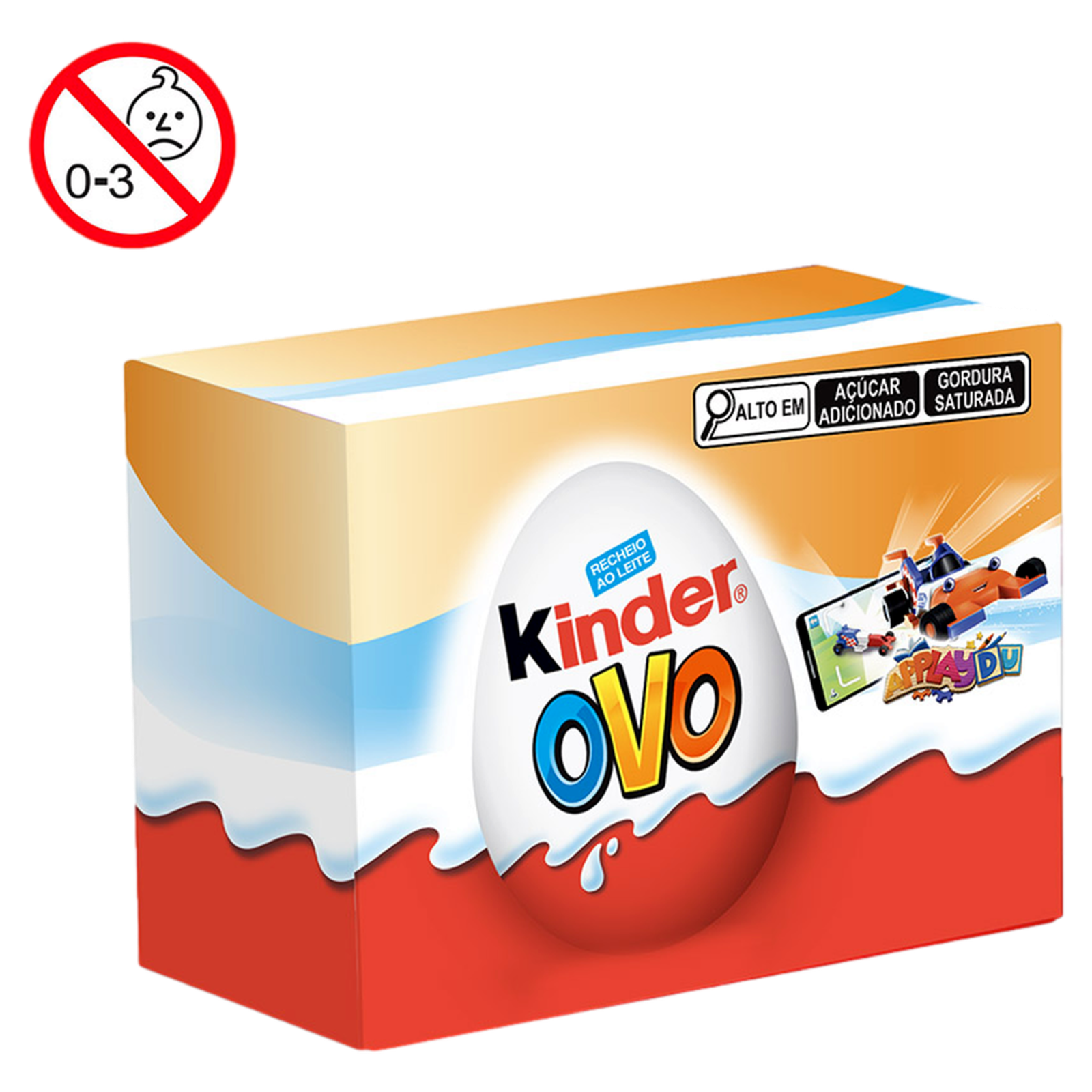 Kinder ovo laranja 2 unidades 40g
