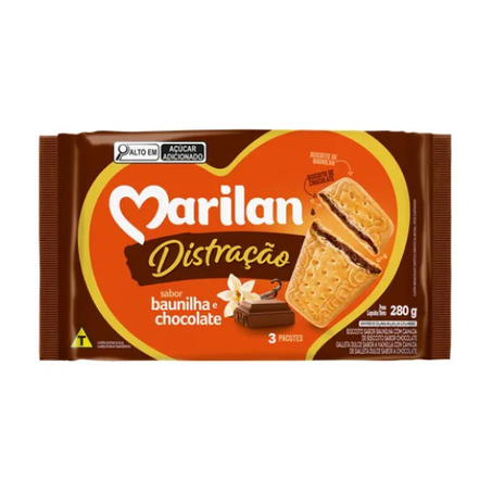 BISC MARILAN 280G DISTRACAO BAU/CHOCOLATE