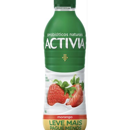 DANONE ACTIVIA 1KG MORANGO LV+PG-