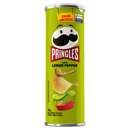 Salgadinho de Batata Pringles Lemon Peper Pote 105gr
