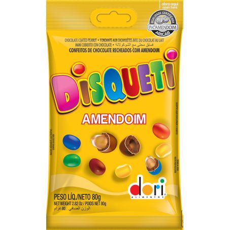 Amendoim dori disquete 80g