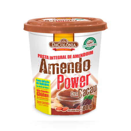 Pasta de amendoim dacolônia com cacau 500g