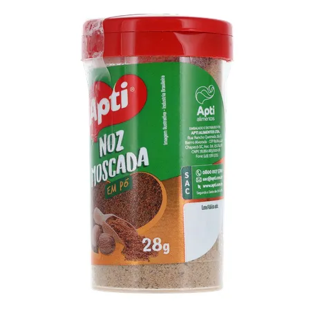 Noz Moscada Apti em Pó Embalagem 28G 360-4