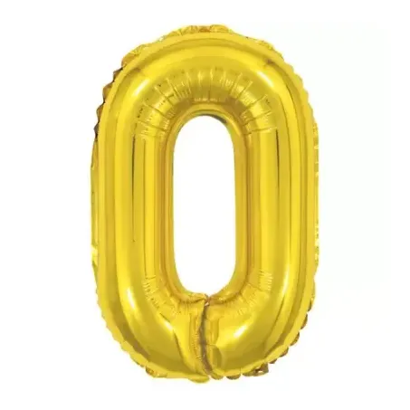 BALAO METALIZADO MAKE+ DOURADO 40 CM N°0          