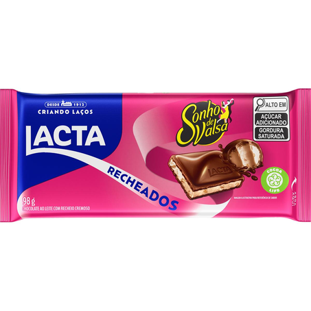 Chocolate Lacta 98g - Sonho de Valsa - Ao Leite