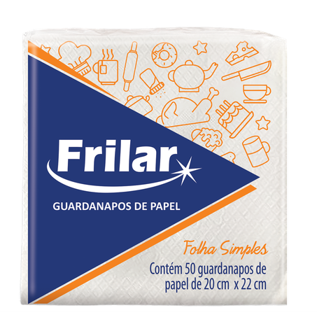 GUARDANAPO PAPEL FRILAR 20X22CM 50UN