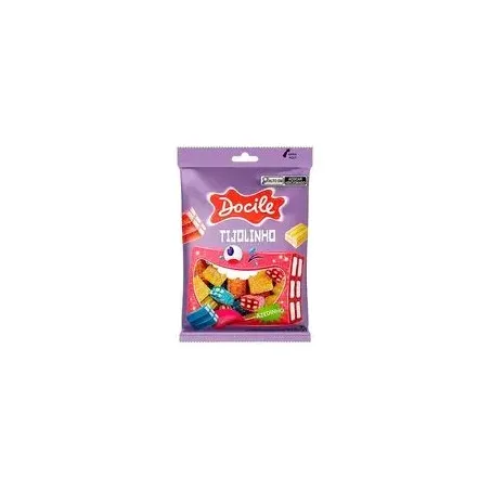 BALA FORMATO TIJOLINHO BITES SIZE REGALIZ  DOCILE  70G