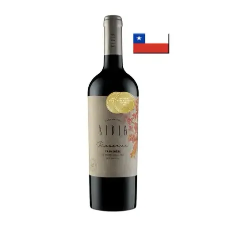 Vinho kidia reserva carmenere tinto seco 750ml