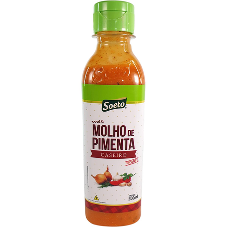 Molho de Pimenta Soeto 200ml - Caseiro