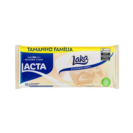 CHOCOLATE BARRA LAKA LACTA 145G