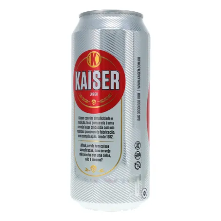 Cerveja Pilsen Kaiser Lata 473ml 360-21