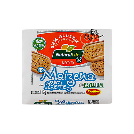 BISCOITO NATURAL LIFE S/G PC 112 G LEITE