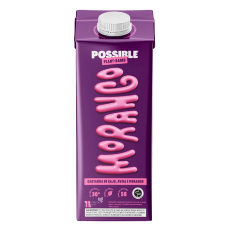 Alimento castanha morango possible 1l