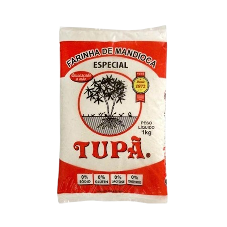 Farinha de mandioca tipo 1 tupã pacote 1kg