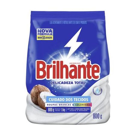 SABAO EM PO BRILHANTE DELICADEZA TOTAL 800G