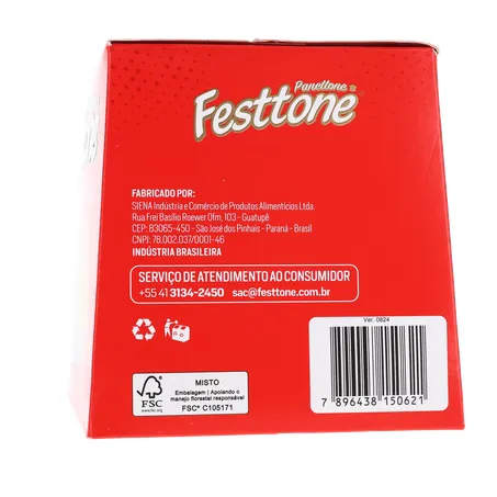Panettone festtone mini frutas cx 80g 360-26